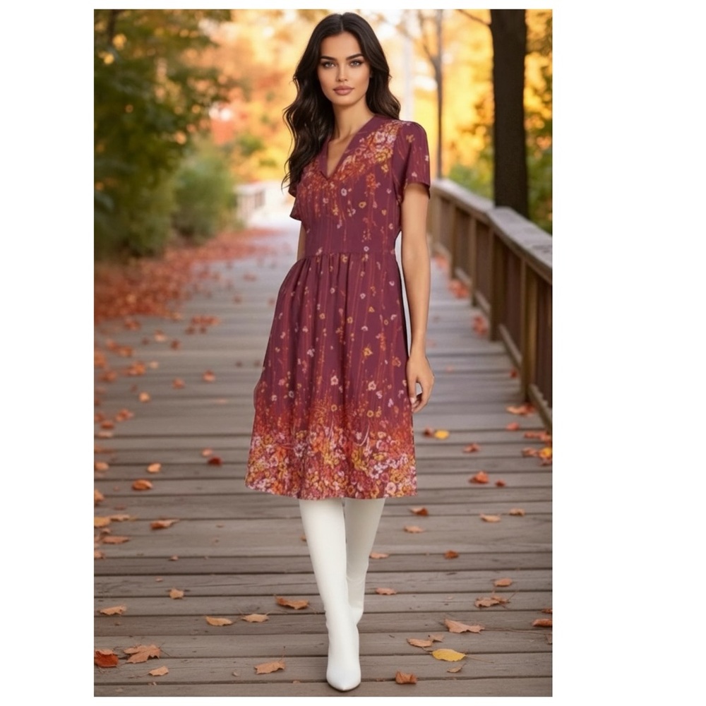 ModCloth M Lively Identity Floral Dress - Picture 11 of 12